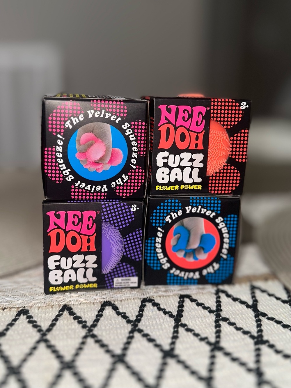 NeeDoh Fuzz Ball Velvet Squeeze - Assorted Colors